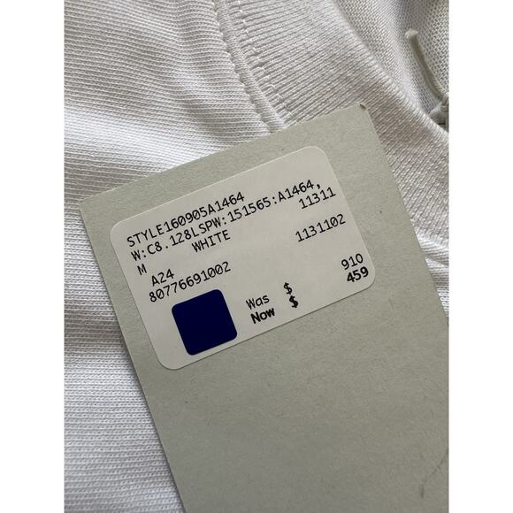 Burberry EKD Printed Men’s White/Blue T-shirt Medium 8077669 Portugal NWT $910 - Picture 9 of 11